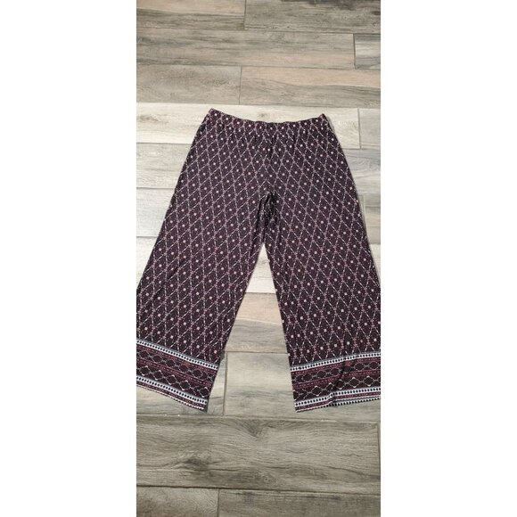 CATO PALAZO PURPLE ELASTIC WAIST POLY/SPANDEX SIZE 22/24W - Picture 1 of 7